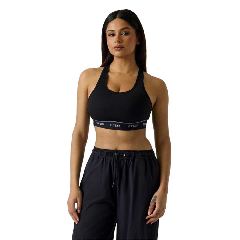 Guess Womens/Ladies Alba Stretch Jersey Bralette / Jet Black